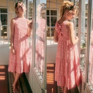 Sezane Josie Red Floral Dress sz 38/US 6